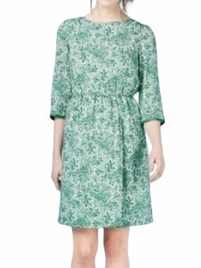 BODEN Women’s Dolly Dress in Botanical Paisley Print Green size 6 Long